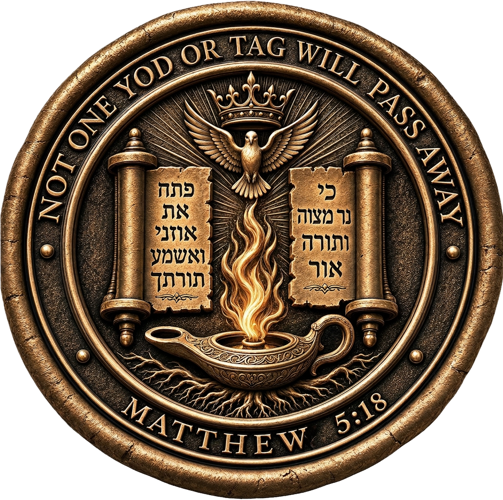 Bronze seal — Matthew 5:18, Not one yod or tag will pass away